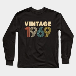 50th Birthday Gift Idea Vintage 1969 Long Sleeve T-Shirt